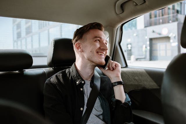 Client satisfait de son taxi